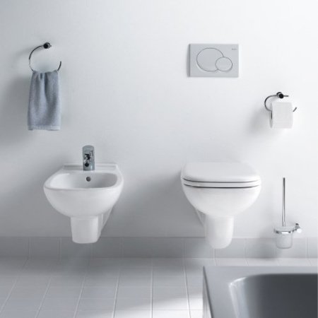 Унитаз подвесной безободковый Duravit D-Code 45700900A1 с сиденьем микролифт